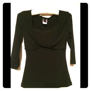 Black dressy top.